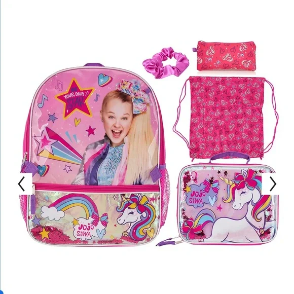 JoJo Siwa Accessories Nwt Jojo Siwa Rainbow 5piece Backpack